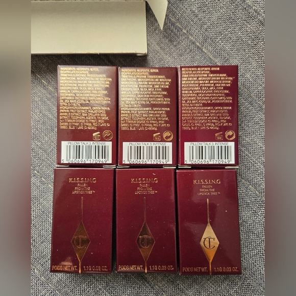 Charlotte Tilbury K.I.S.S.I.N.G Lipstick - Pillow Talk Box Of 6 Mini - Picture 6 of 6